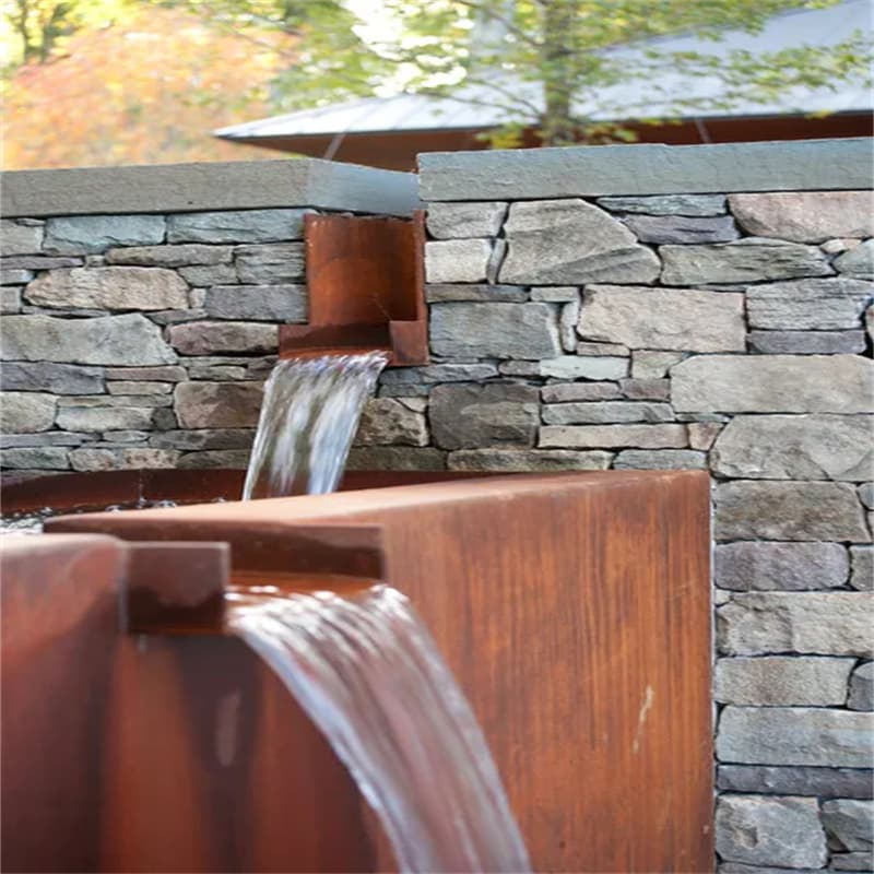 <h3>Corten Steel Water Fountain--Corten Steel Water Feature</h3>
